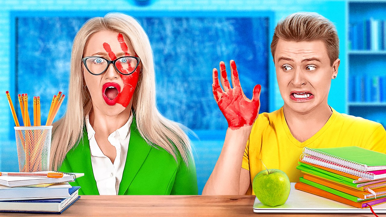 THE BEST SCHOOL PRANKS || Funny School Situations! Crazy Pranks For Teachers And Students by 123 GO!