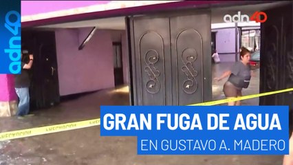 Gustavo A. Madero Lucha contra fuga de agua monumental