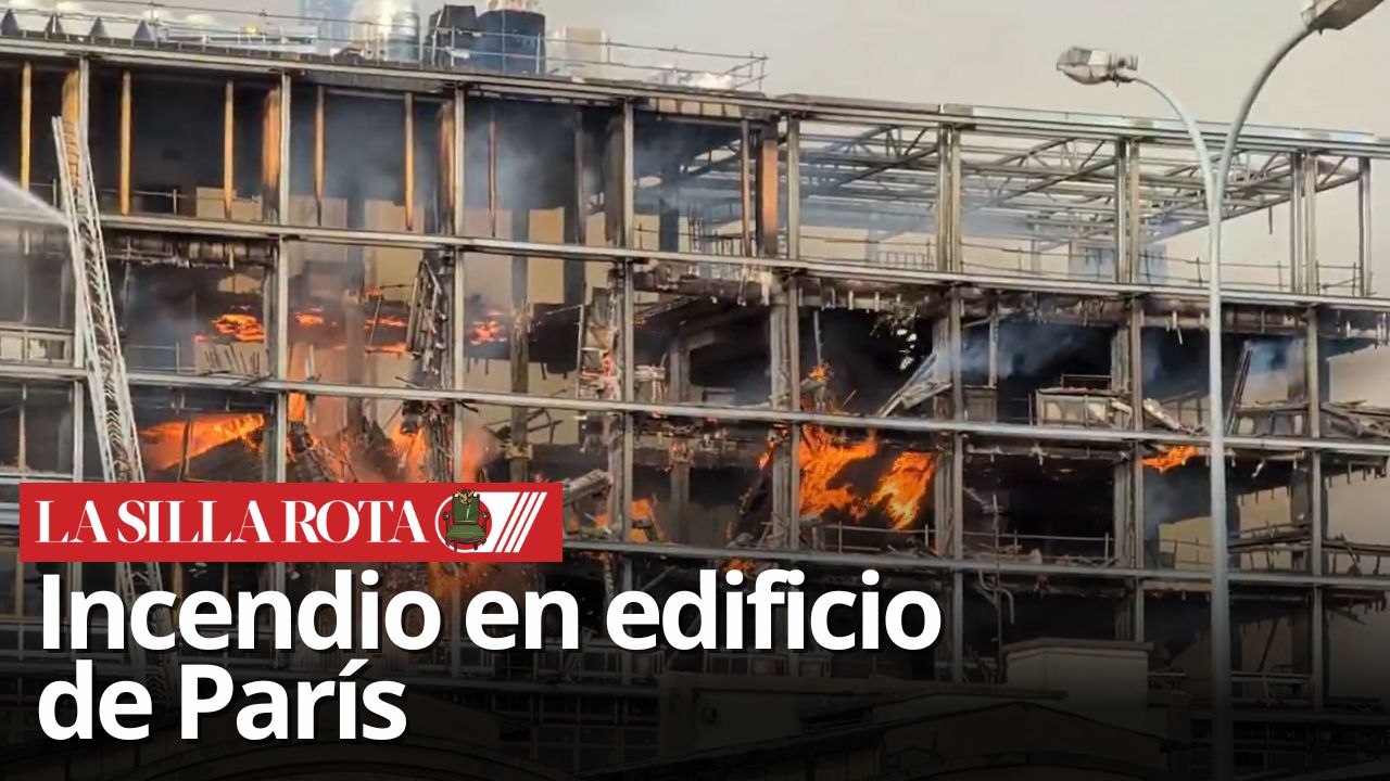 París en llamas: incendio en edificio junto a Gare de Lyon