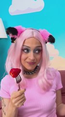 A colorful strawberry dessert 🍓 Too pretty to eat! 💝