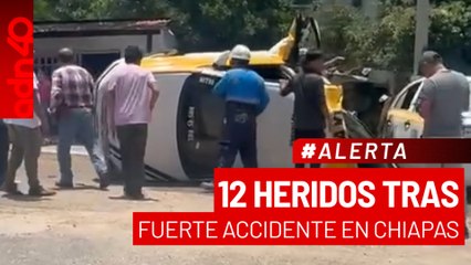 🚨¡Última Hora! Al menos 12 heridos tras fuerte choque en la carretera Tuxtla - San Fernando