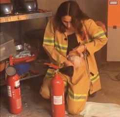 Flames Closing In!  She’s Running Out of Time to Escape!