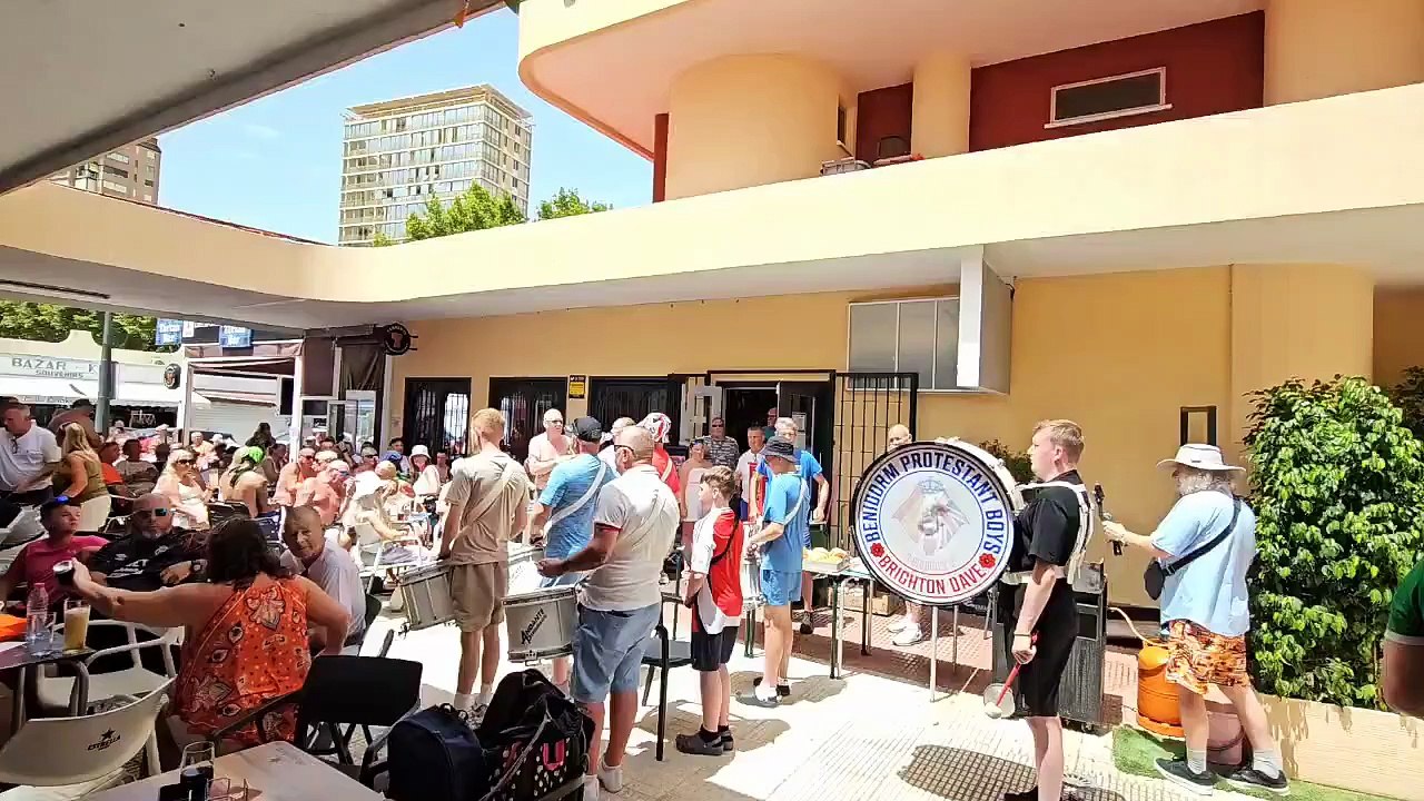 Benidorm Protestant Boys performing in Benidorm, July 14, 2025