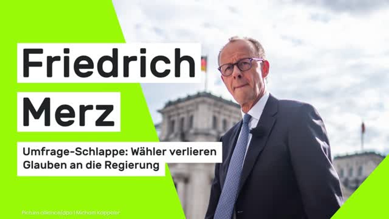 Umfrage-Schlappe für Friedrich Merz: Wähler verlieren Glauben an die Regierung