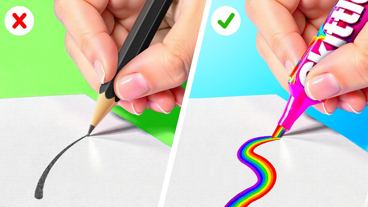 ASTUCES D'ART INTELLIGENTES | Idées géniales que tu aurais aimé connaître plus tôt - 123 GO! SCHOOL