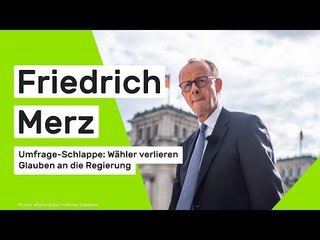 Umfrage-Schlappe für Friedrich Merz: Wähler verlieren Glauben an die Regierung