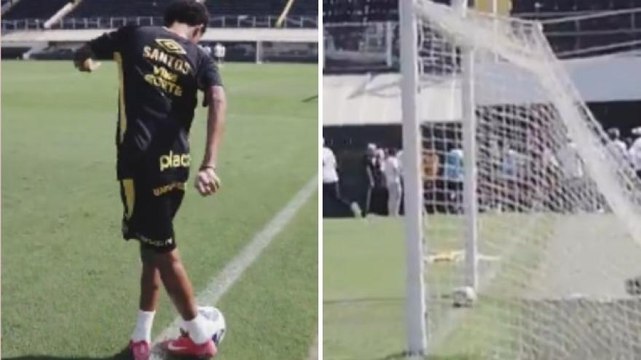 VIDEO Robinho, che magia del figlio: gol impossibile di rabona