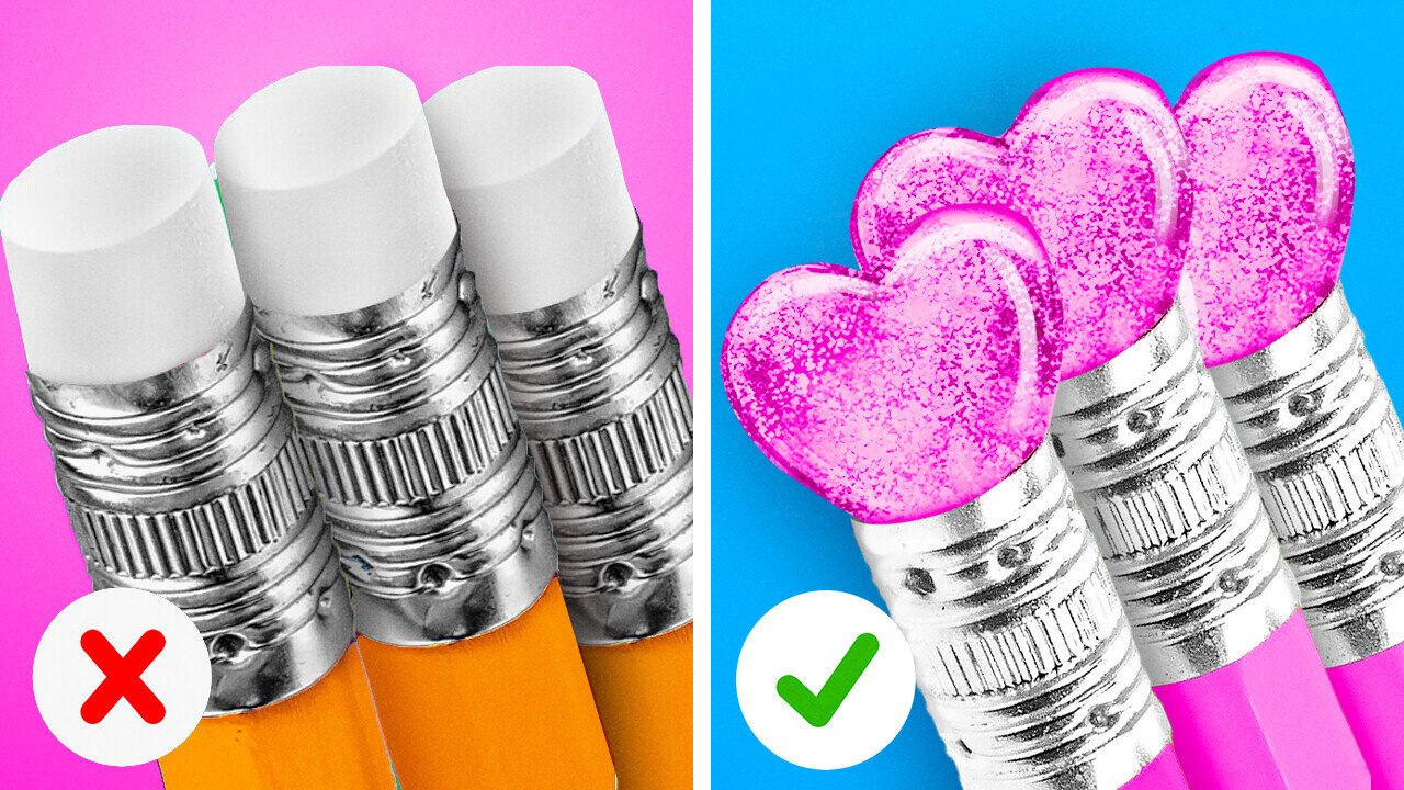 Fournitures scolaires DIY et gadgets intelligents que vous devez essayer ! Astuces cool de 123 GO !