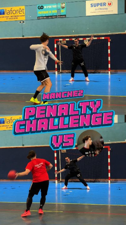 Penalty Challenge Vs @thomas_cdr6 ROUND 2 🤾🏻‍♂️💥 #handball #hand #handballplayer #Challenge #Defi