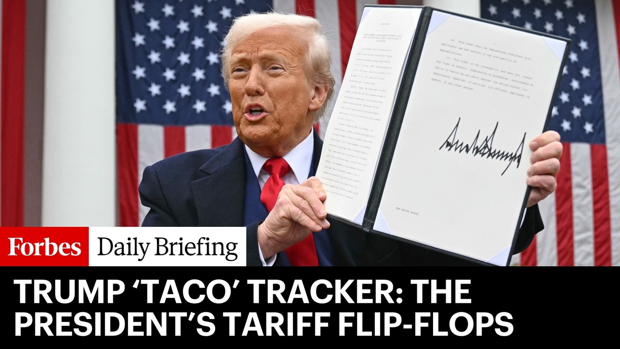 Here Are President Donald Trump's 28 Tariff Flip-Flops