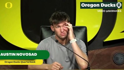 Oregon Ducks Quarterback Austin Novosad Discusses His Relationship With Dante Moore