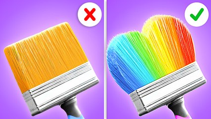 MEILLEURS ART HACKS | Astuces de Peinture et Créatives pour Étudiants et Parents par 123 GO! Genius