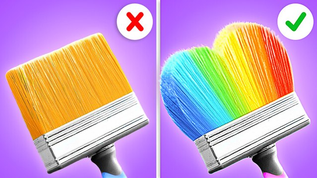 MEILLEURS ART HACKS | Astuces de Peinture et Créatives pour Étudiants et Parents par 123 GO! Genius