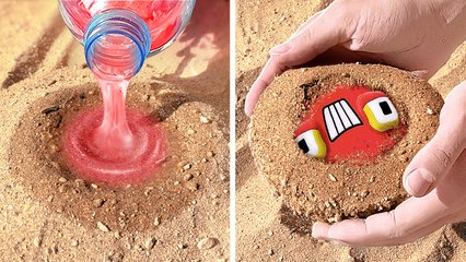 Une poupée faite avec des objets de plage ?! 🏖️😲 Faut absolument voir ça !