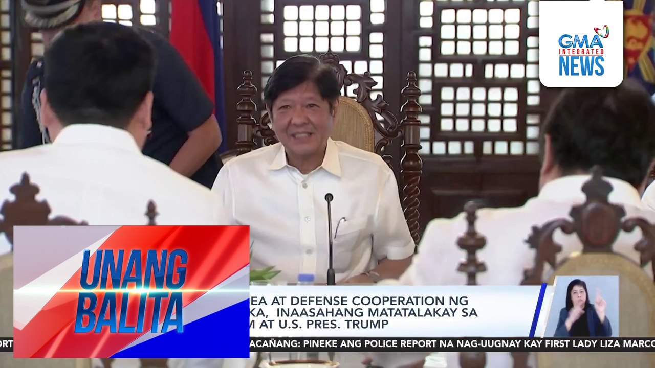 Isyu sa West PHL Sea at defense cooperation ng Pilipinas at Amerika, inaasahang matatalakay sa pulong nina PBBM at U.S. Pres. Trump | Unang Balita