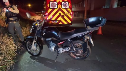 Motociclista fica ferido após acidente no Bairro Parque São Paulo