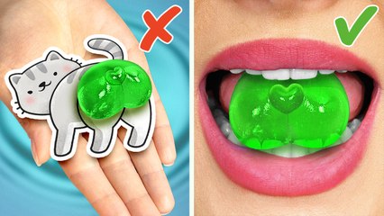 🍬+🍣=💥 Epic Toffee Candy Sushi Hack!