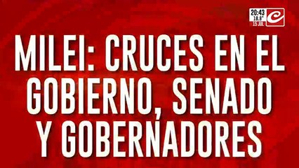 Milei: cruces en el gobierno, senado y gobernadores