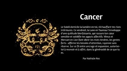 Horoscope quotidien du vendredi 18 juillet 2025