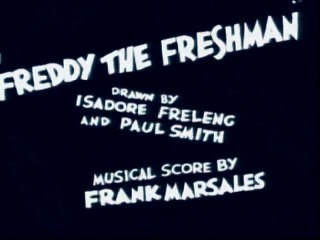 Freddy the Freshman 1932 vintage classic Cartoon
