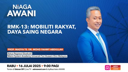 RMK-13: Masa depan mobiliti rakyat Malaysia
