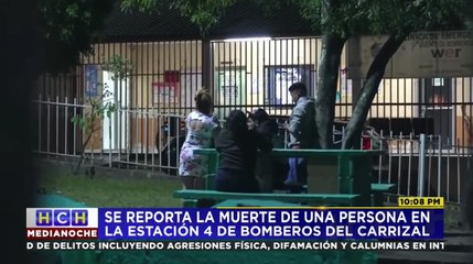 Una persona murió en la estación número cuatro de bomberos ubicada en la colonia El Carrizal