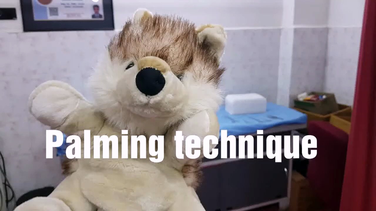 Palming technique in surgery
