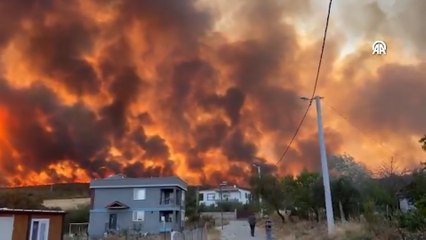 Şarköy'de dün başlayan yangın büyüdü: İki kentteki durum endişe verici