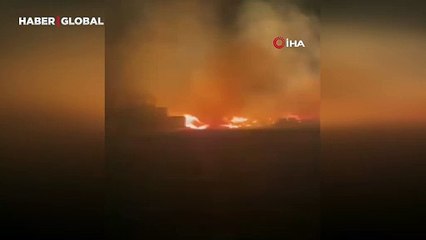 Ayvalık’ta çöp döküm sahasında yangın