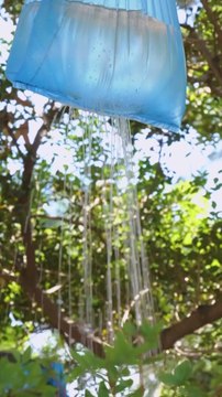 DIY Shower for Camping Outdoors! 🚿⛺ #ASMR #Camping #Survival