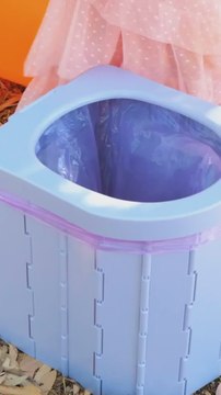 Genius Portable Toilet for Outdoor Camping! 🚽⛺ #ASMR #Camping #LifeHacks
