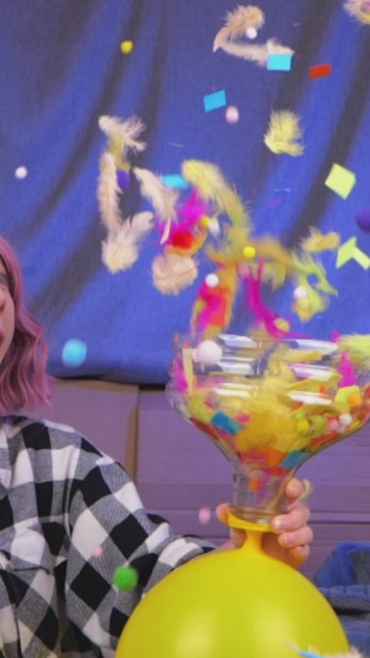 Expensive vs. DIY Confetti Blower! 🎉💸 #ASMR #DIY #Fun