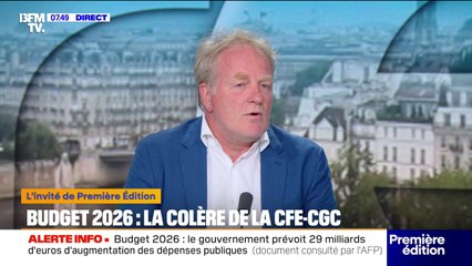 Budget 2026: "C'est un moyen d'appauvrir les salariés", estime François Hommeril, président de la CFE-CGC