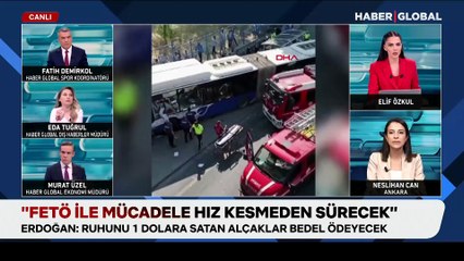 Ankara'da otobüs kaza yaptı: Yaralılar var