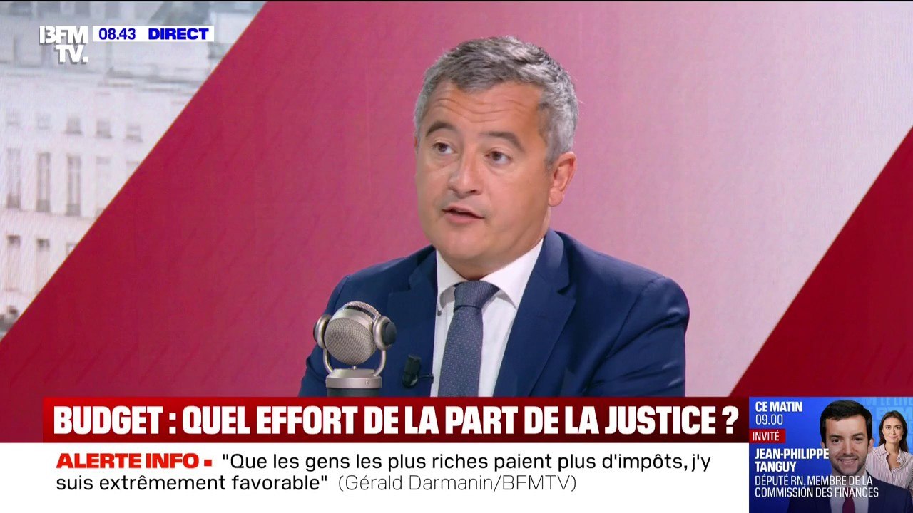 Budget 2026: Gérald Darmanin annonce que le ministère de la Justice aura "plus de 200 millions d'euros de crédits" supplémentaires
