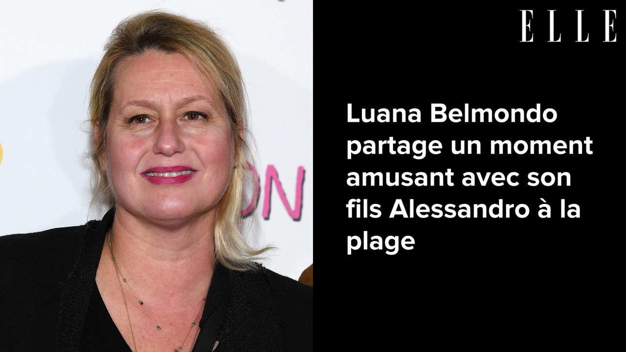 Luana Belmondo partage un moment amusant avec son fils Alessandro à la plage