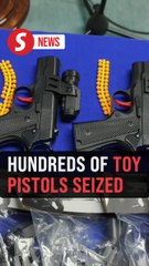 Hundreds of fake pistols for sale to students seized in Melaka