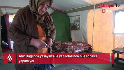 Bu evin yazı yok! Temmuz ayında soba yakıyorlar