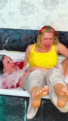 The Bath Prank She’ll Never Forget! 🤣🛁 #funny #prank