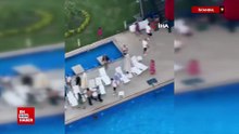 İstanbul'da havuz kurallarına uymayan 2 yabancı uyruklu siteyi birbirine kattı
