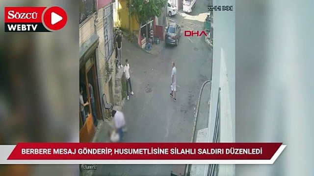 Beyoğlu'nda berbere 'Demiri ve çekirdeği hazırla' mesajı gönderip, husumetlisine silahlı saldırı düzenledi