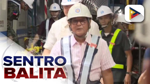 Konstruksyon ng Metro Manila Subway Project, ininspeksyon ni PBBM