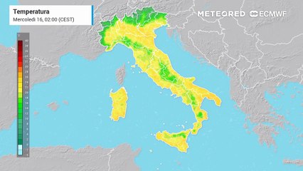 Previsioni Temperature Massime in Italia 🌡️