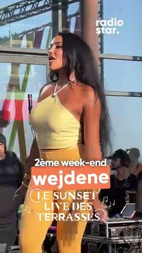 Du son, du soleil, et Wejdene sur la scène des Sunset Live des Terrasses. #wejdene #sunsetlive #concert