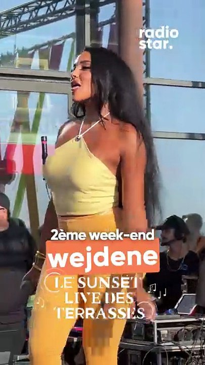 Du son, du soleil, et Wejdene sur la scène des Sunset Live des Terrasses. #wejdene #sunsetlive #concert