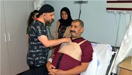 Kalbinden 10 santim büyüklüğünde kitle çıkarıldı