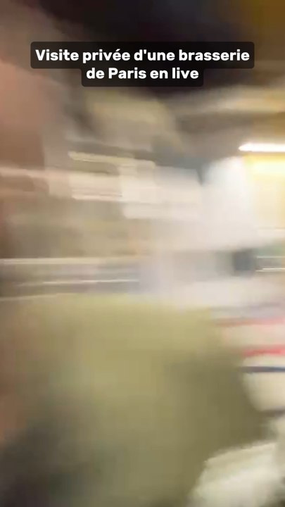 Des createurs visitent une brasserie à Paris en live