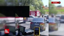 İstanbul’da İETT otobüsü ile otomobil kafa kafaya çarpıştı