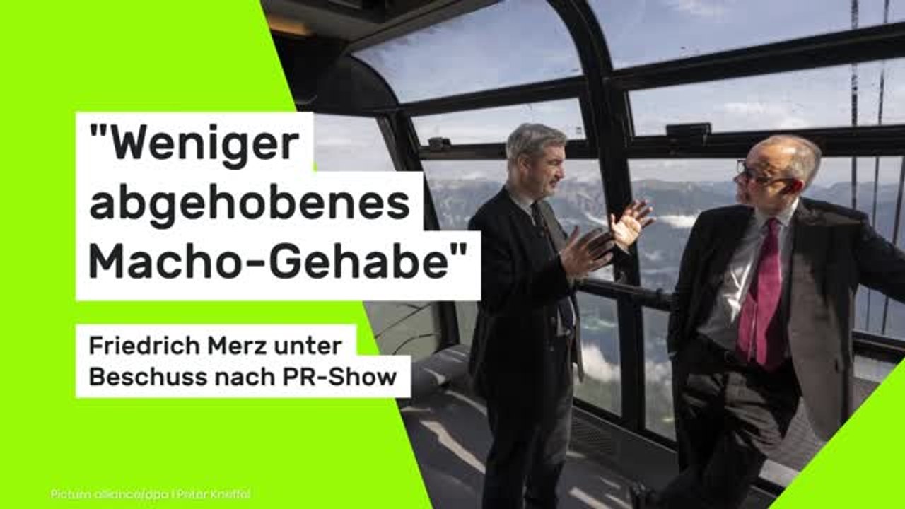 Friedrich Merz: 'Weniger abgehobenes Macho-Gehabe - Kanzler unter Beschuss nach PR-Show