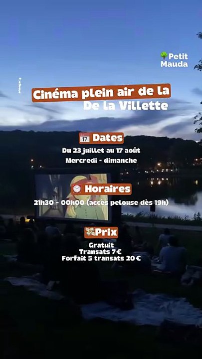 L'été à Paris sans ciné en plein air à La Villette ? Impossible. 🎬☀️
